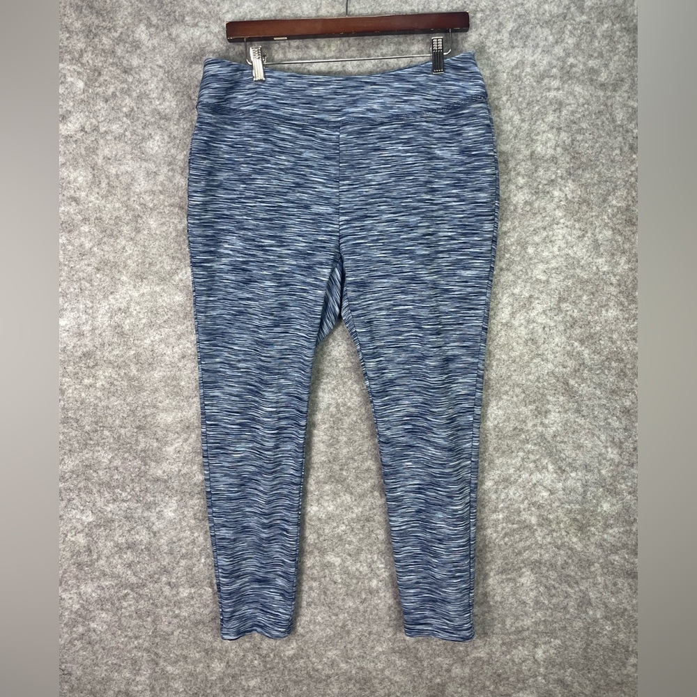 Zenergy by Chico's Leggings Womens Large 12 (2) Blue Cropped Pull On Athletic.